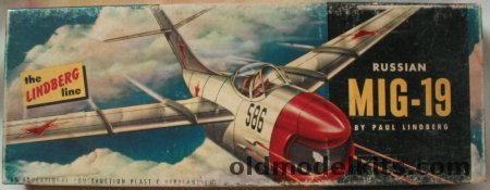 Lindberg 1/48 Russian Mig-19, 521 plastic model kit